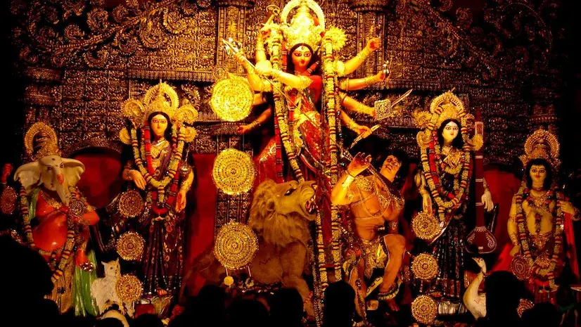 Navratri Festival Celebrations at Aai Tulja Bhavani Temple in Tuljapur, Maharashtra